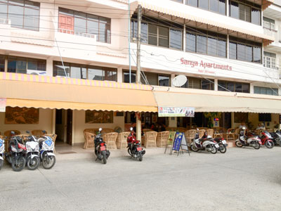 Sanya Apartments from the street